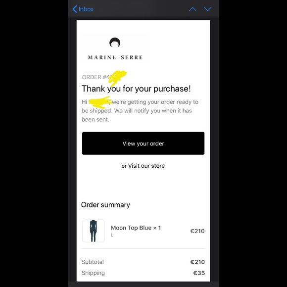 Marine Serre Moon Top Blue (Large) - Picture 6 of 6